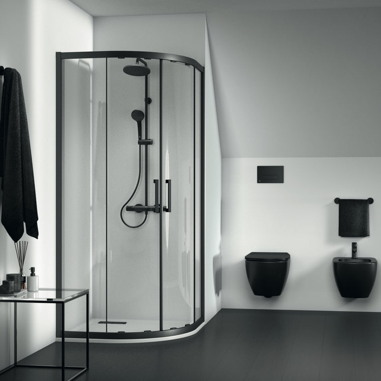 Connect 2 Заоблена ъглова душ кабина 80х80