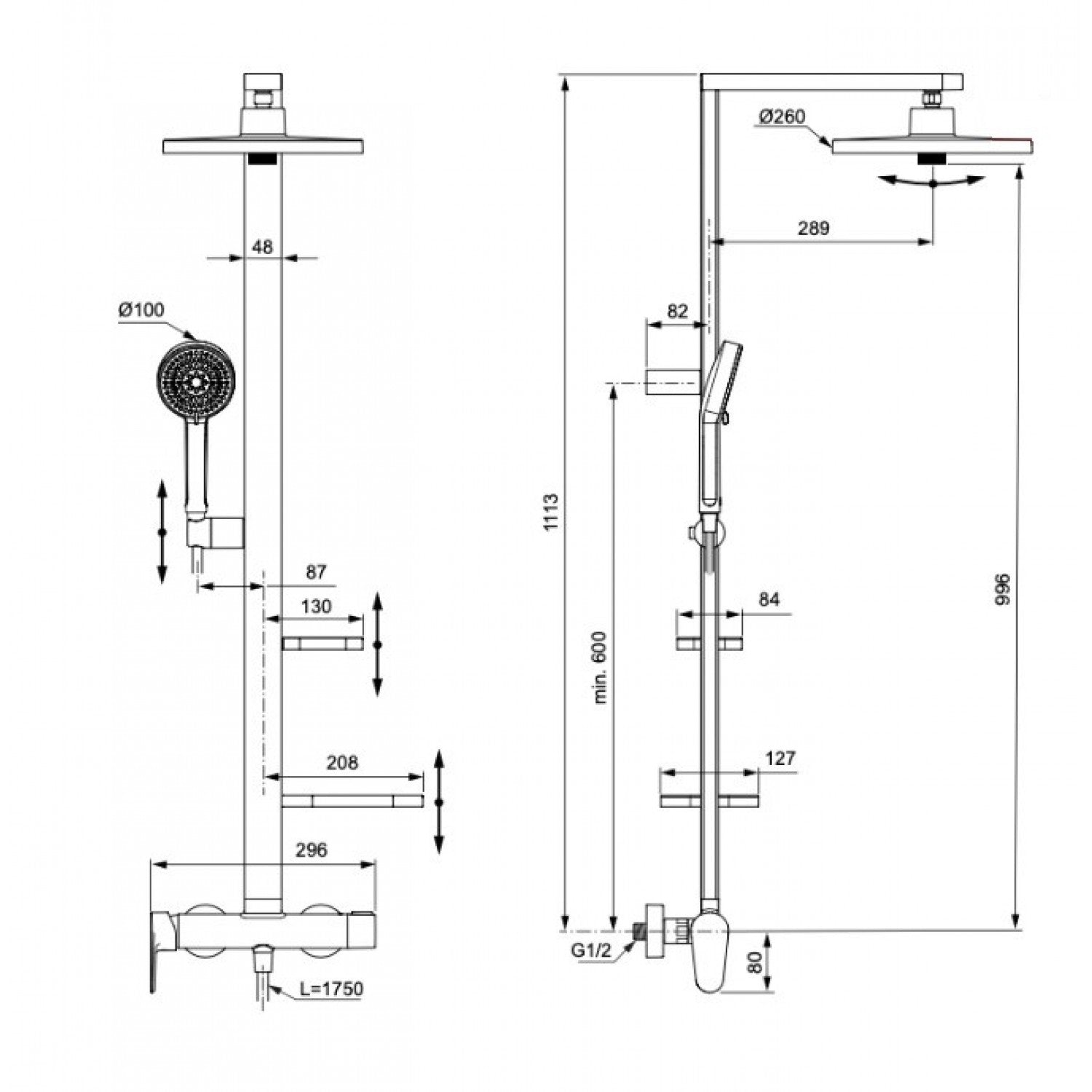 Ceraflow Alu+ Душ система