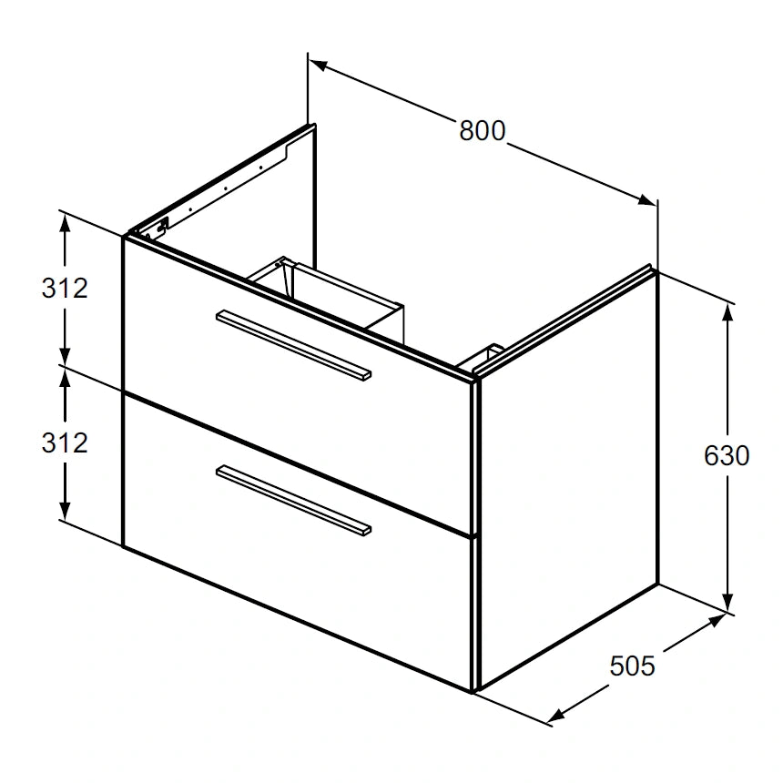 Ideal standard i.life B  Шкаф с мивка