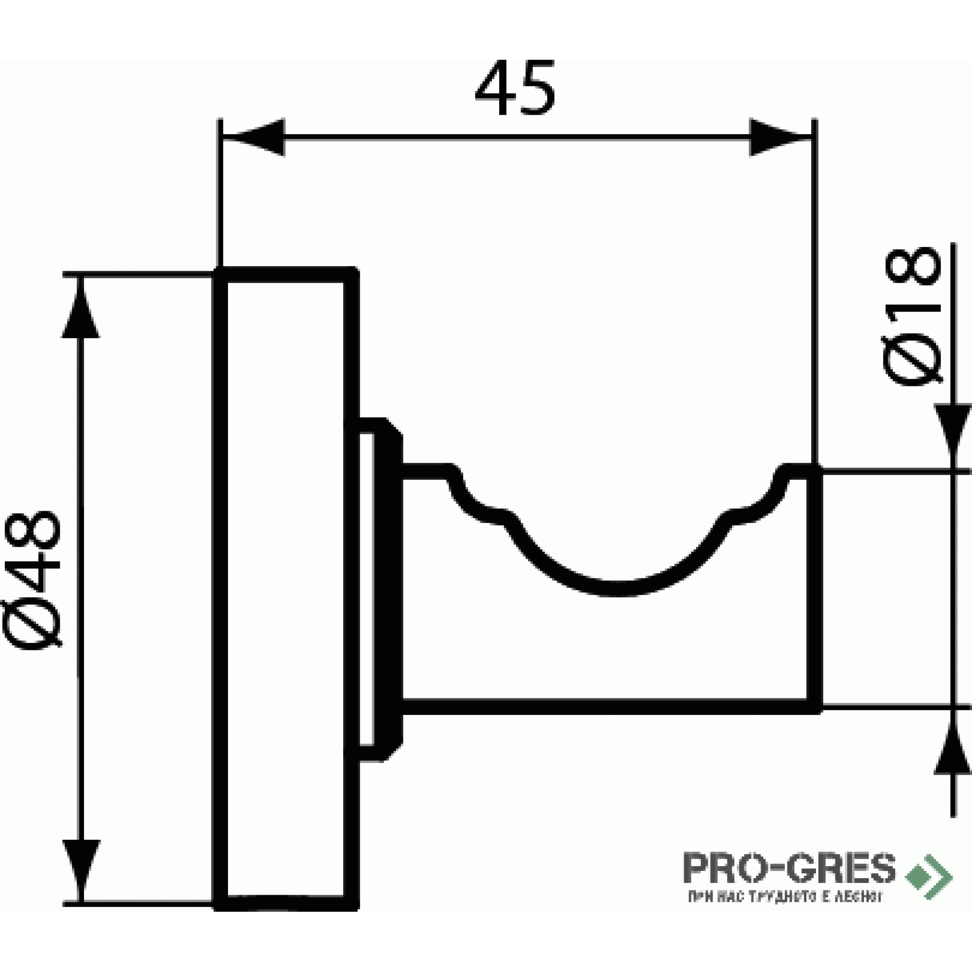IOM Единична закачалка за кърпи