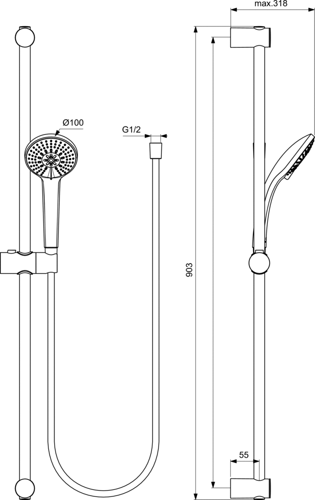 Idealrain Душ комплект
