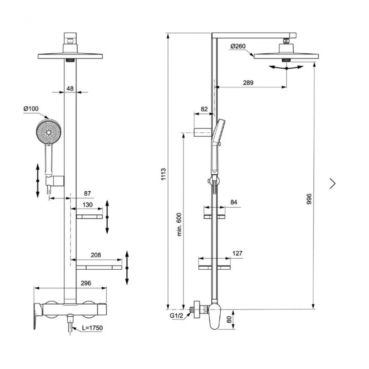 Ceraflow Alu+ Душ система