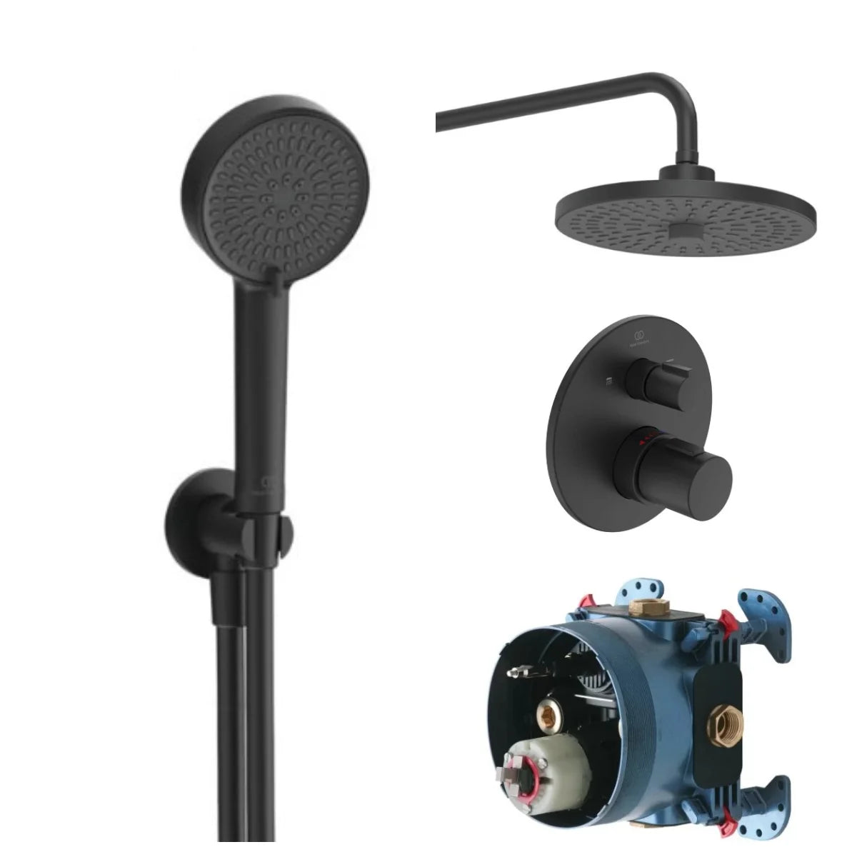 Ceratherm T100 Комплект със смесител за вграден монтаж