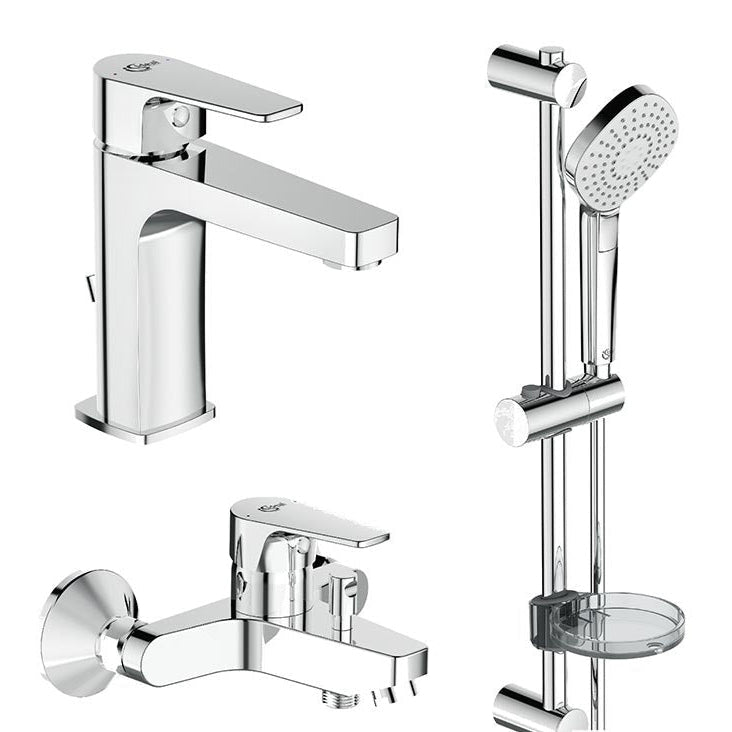 Esla Смесител за вана/душ и мивка с тръбно окачване