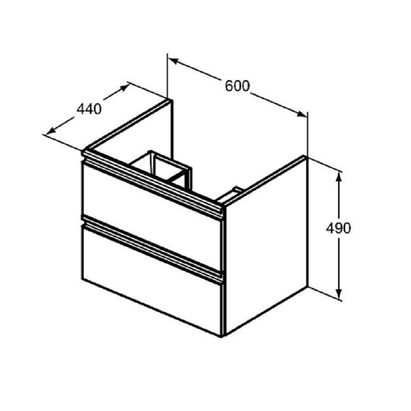 Tesi Мебел с мивка и аксесоари 60cм