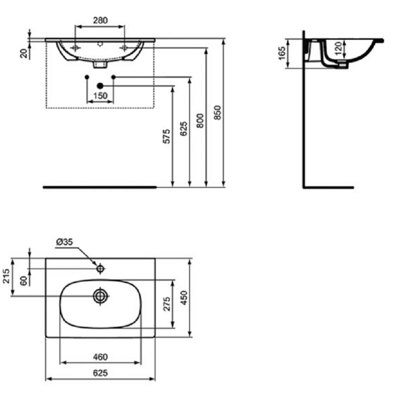 Tesi Мебел с мивка и аксесоари 60cм