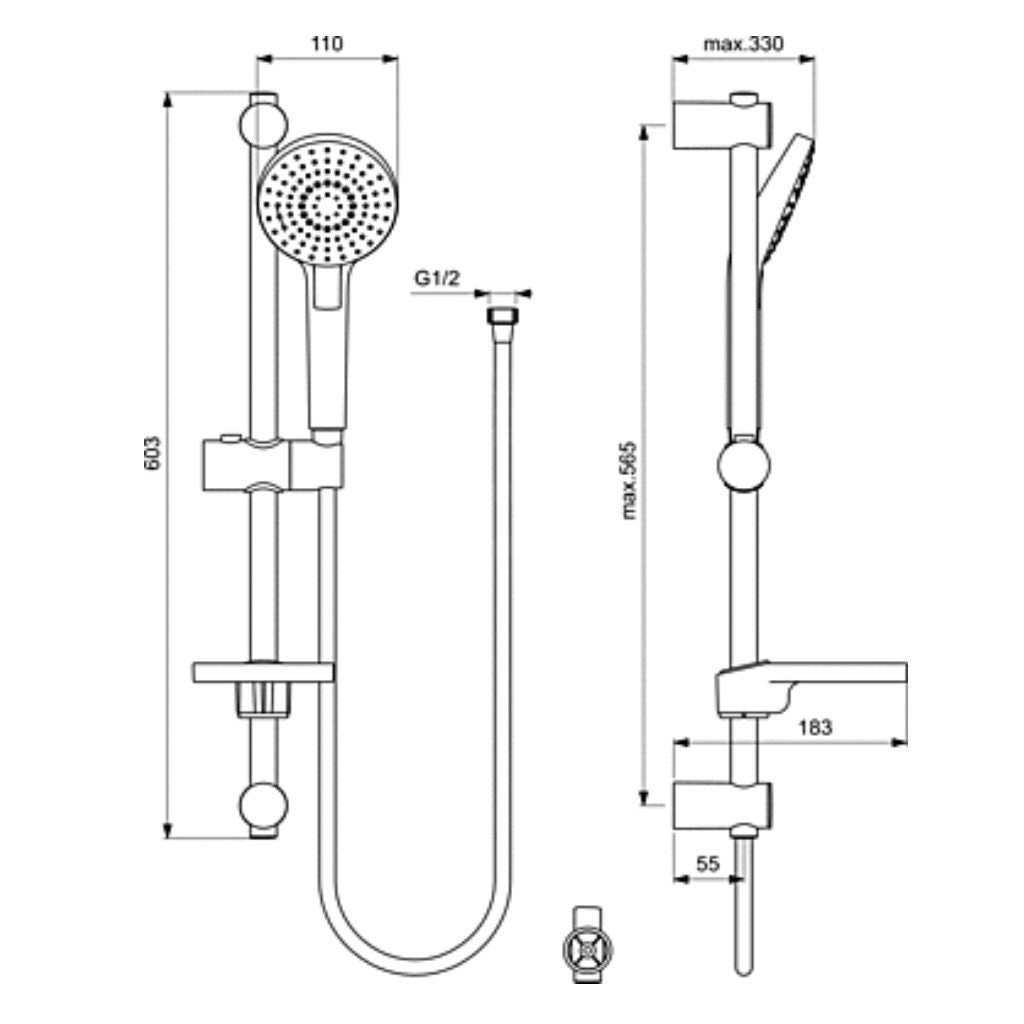 Idealrain Душ комплект Ръчен душ
