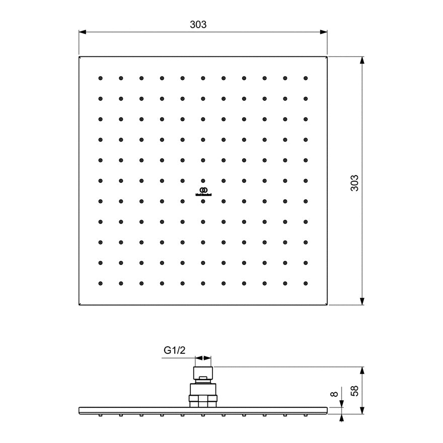 Ceratherm Термостатен смесител за вграждане за вана и душ