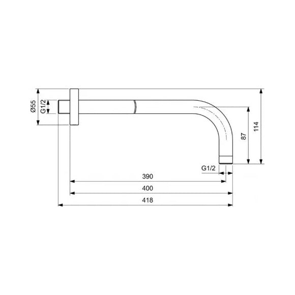 Idealrain Рамо за монтаж към стена