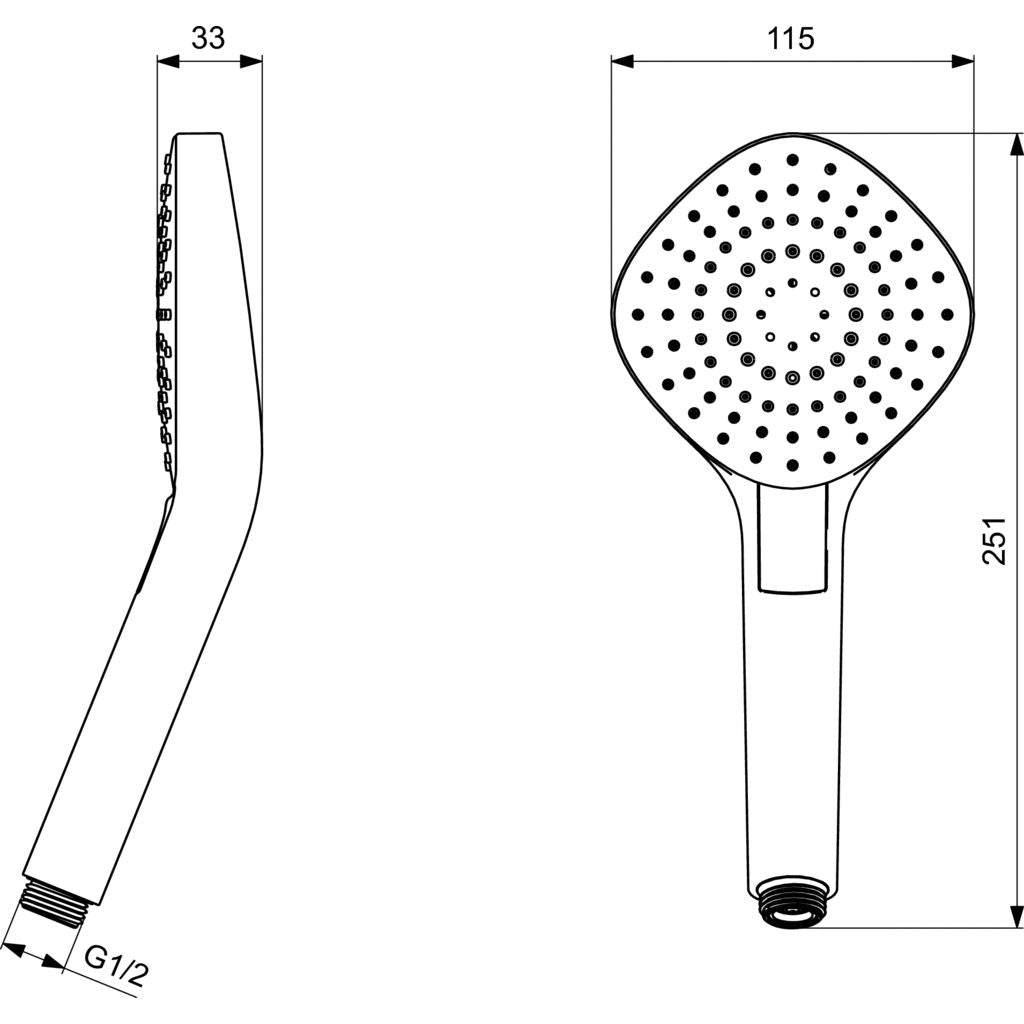 Ceraplan Смесител за вграждане за вана и душ с тяло