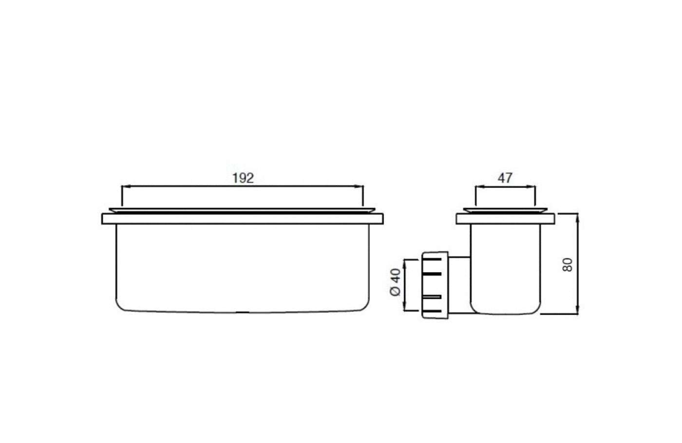 Ideal Standard Ultra Flat Сифон за поддушово корито