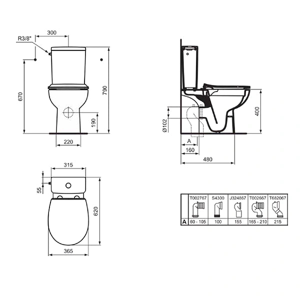 Eurovit+ Rimless+ Моноблок