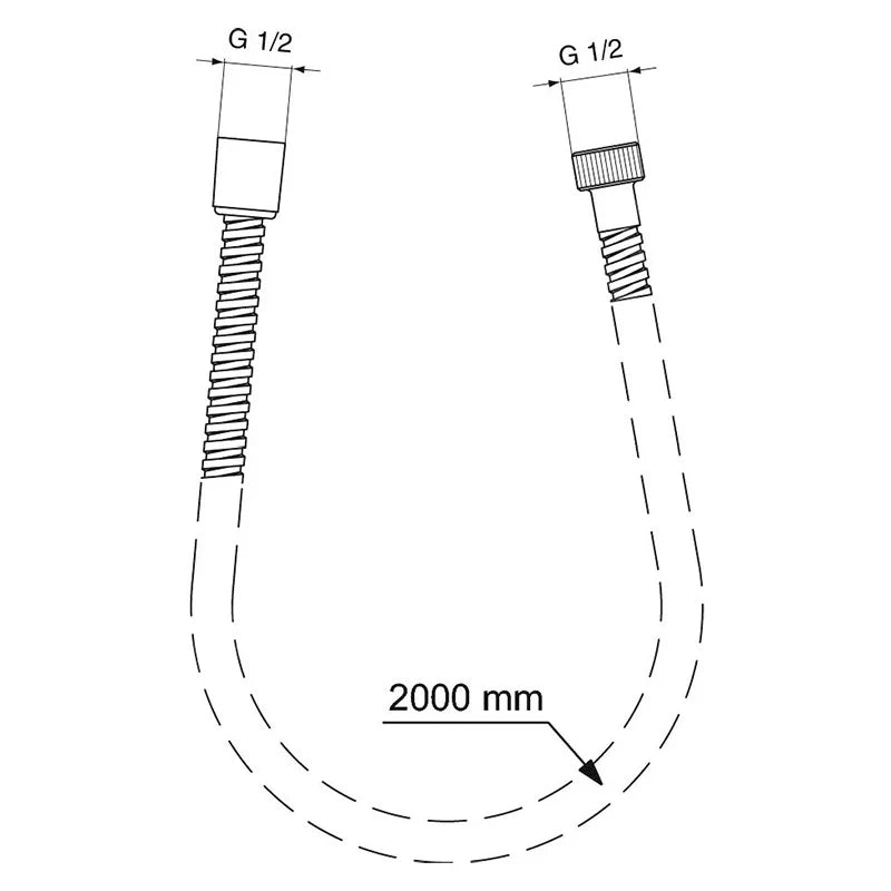 Metalflex Метален шлаух за душ 2м