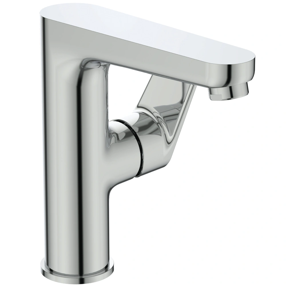 Tyria Смесител за мивка с висок лят чучур и изпразнител