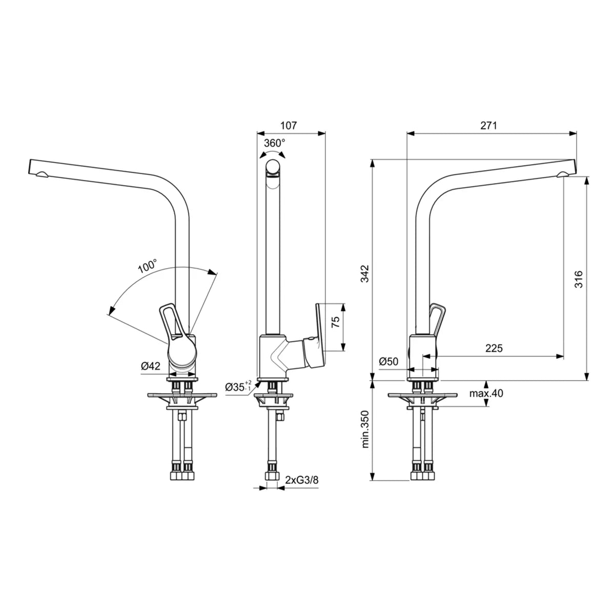 SevaS Смесител за кухня