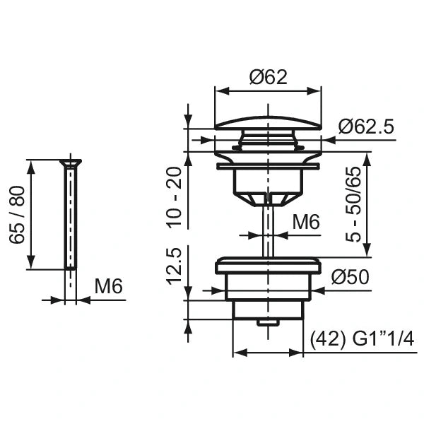 Cerafine O Nuovo Постоянно отворен сифон